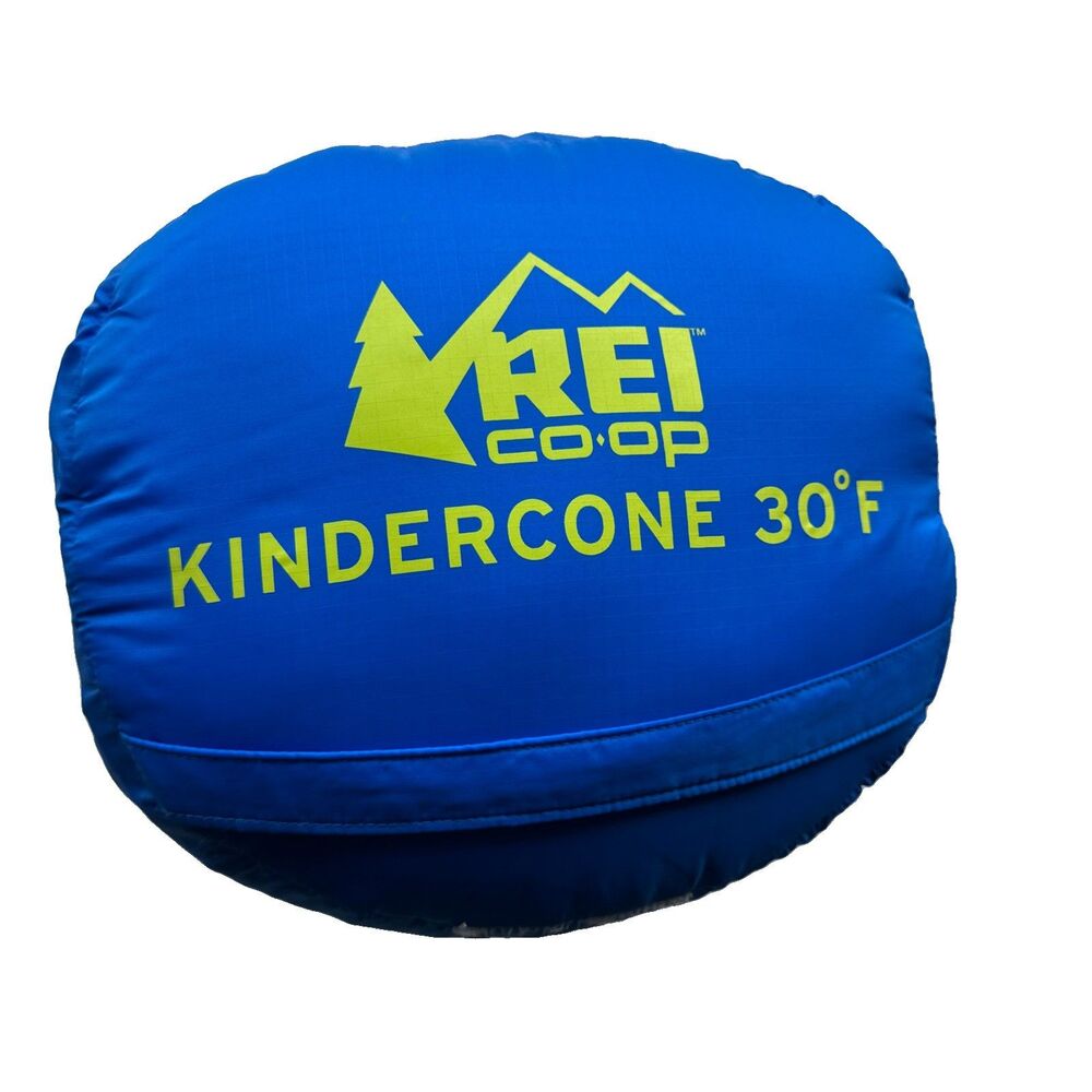 Youth Boy's REI Co-Op Kindercone 30º Blue Mummy RH Zip Sleeping Bag 70x50 READ